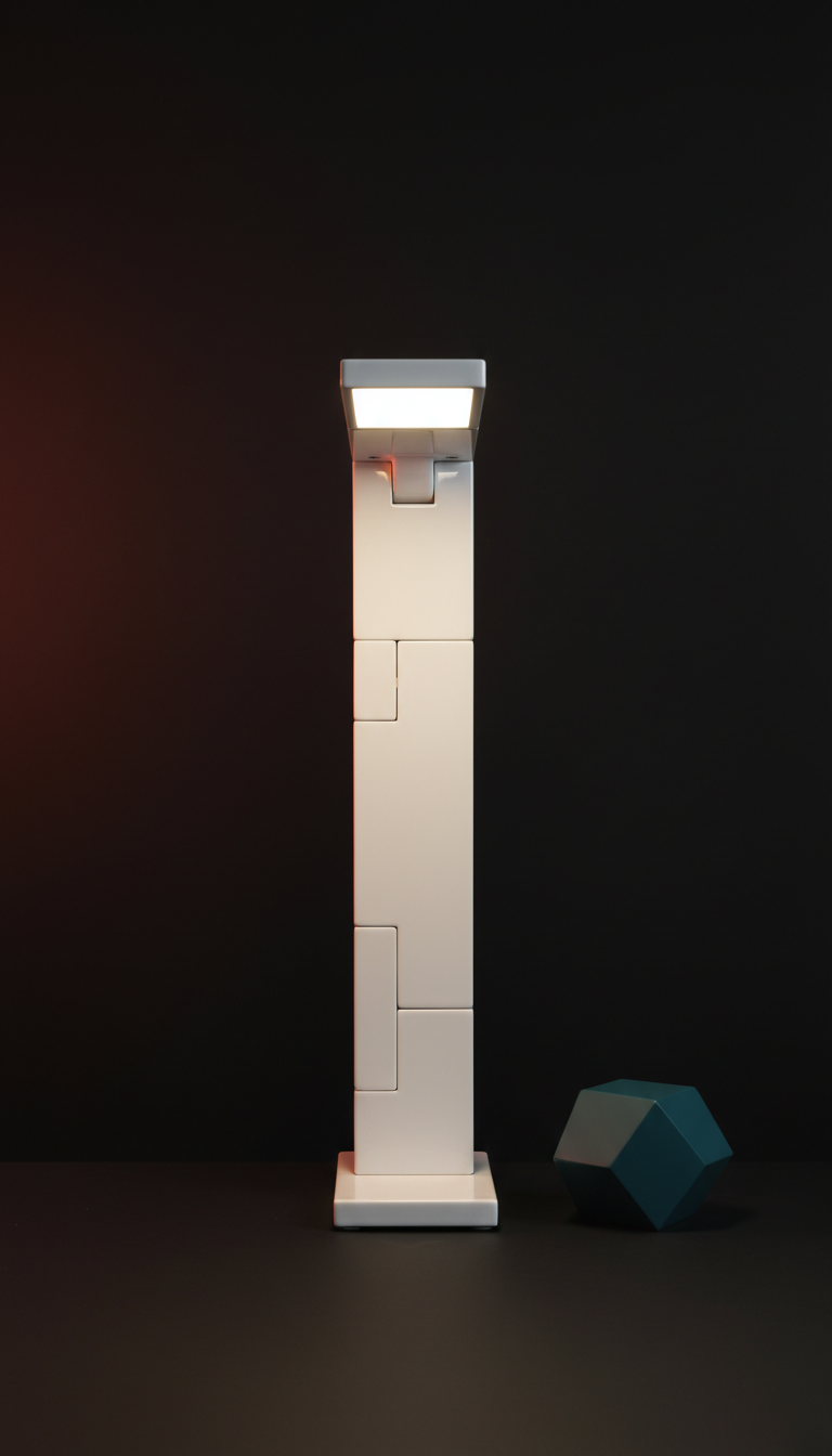Modular Desk Lamp in Porcelain White
